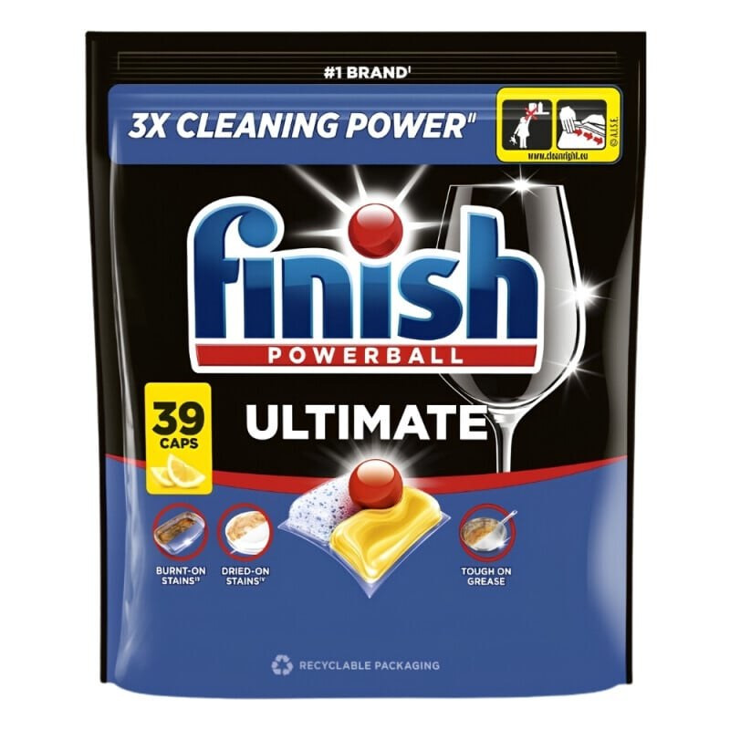 Finish Ultimate kapsle do myčky nádobí - Lemon 39 ks