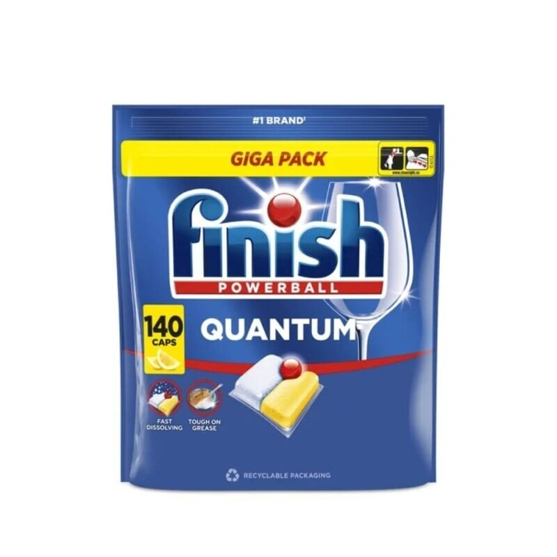 Finish Quantum kapsle do myčky nádobí - Lemon 140 ks