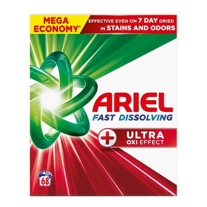 Ariel Plus prášek Oxi 3.74kg/68PD BOX