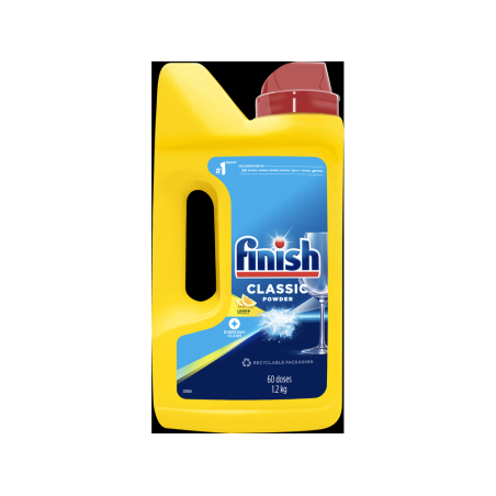 Finish Classic prášek do myčky nádobí Lemon Sparkle 1,2kg