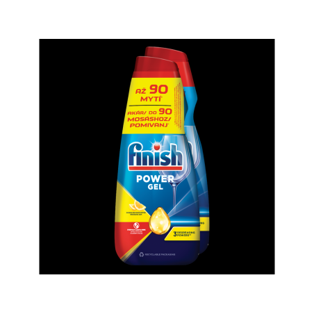 Finish Power gel do myčky nádobí - Lemon 2x900ml