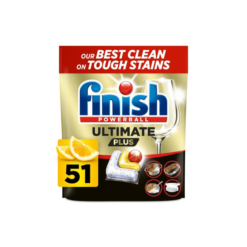 Finish Ultimate Plus kapsle do myčky nádobí - Lemon 51 ks