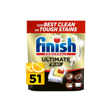 Finish Ultimate Plus kapsle do myčky nádobí - Lemon 51 ks