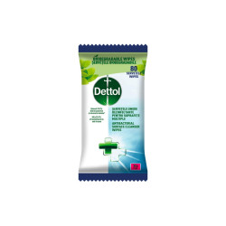 DETTOL Antibakteriální ubrousky na povrchy 80ks