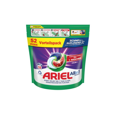Ariel Gelové kapsle 52ks Allin1 Color+