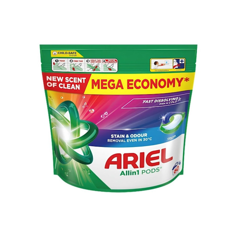 Ariel Gelové kapsle 60ks Color Allin1