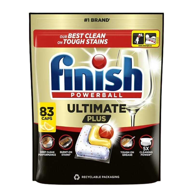 Finish Ultimate Plus kapsle do myčky nádobí - Lemon 83 ks