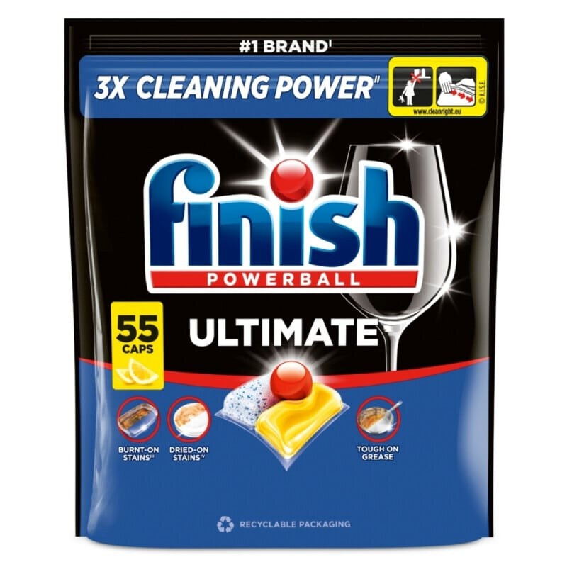 Finish Ultimate kapsle do myčky nádobí - Lemon 55 ks