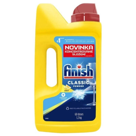 Finish Classic prášek do myčky nádobí Lemon Sparkle 1,2kg