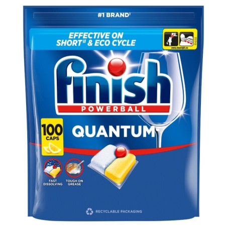 Finish Quantum kapsle do myčky nádobí - Lemon 100 ks